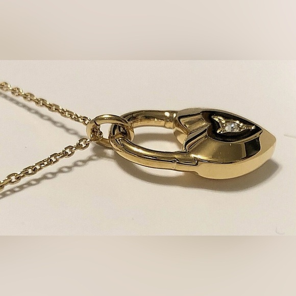 NWT MICHAEL KORS GOLD-TONE
HEART PENDANT NECKLACE MKJX7443710 MSRP $85.00 - Picture 4 of 9